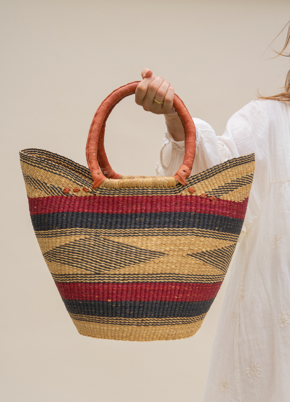 Rotan tas - Rood
