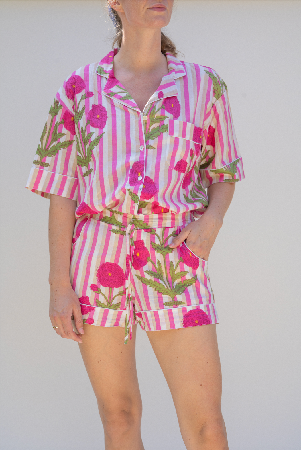 Pyjamaset Pink Bloom