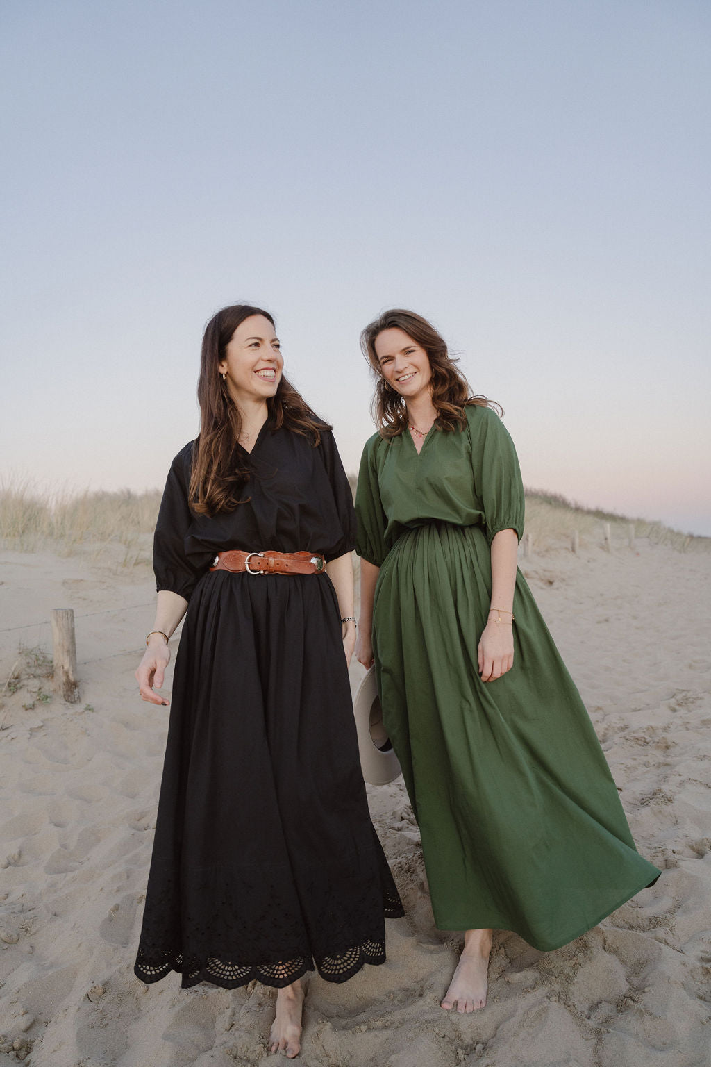 Noir Nuria set - Blouse en rok met embroderie