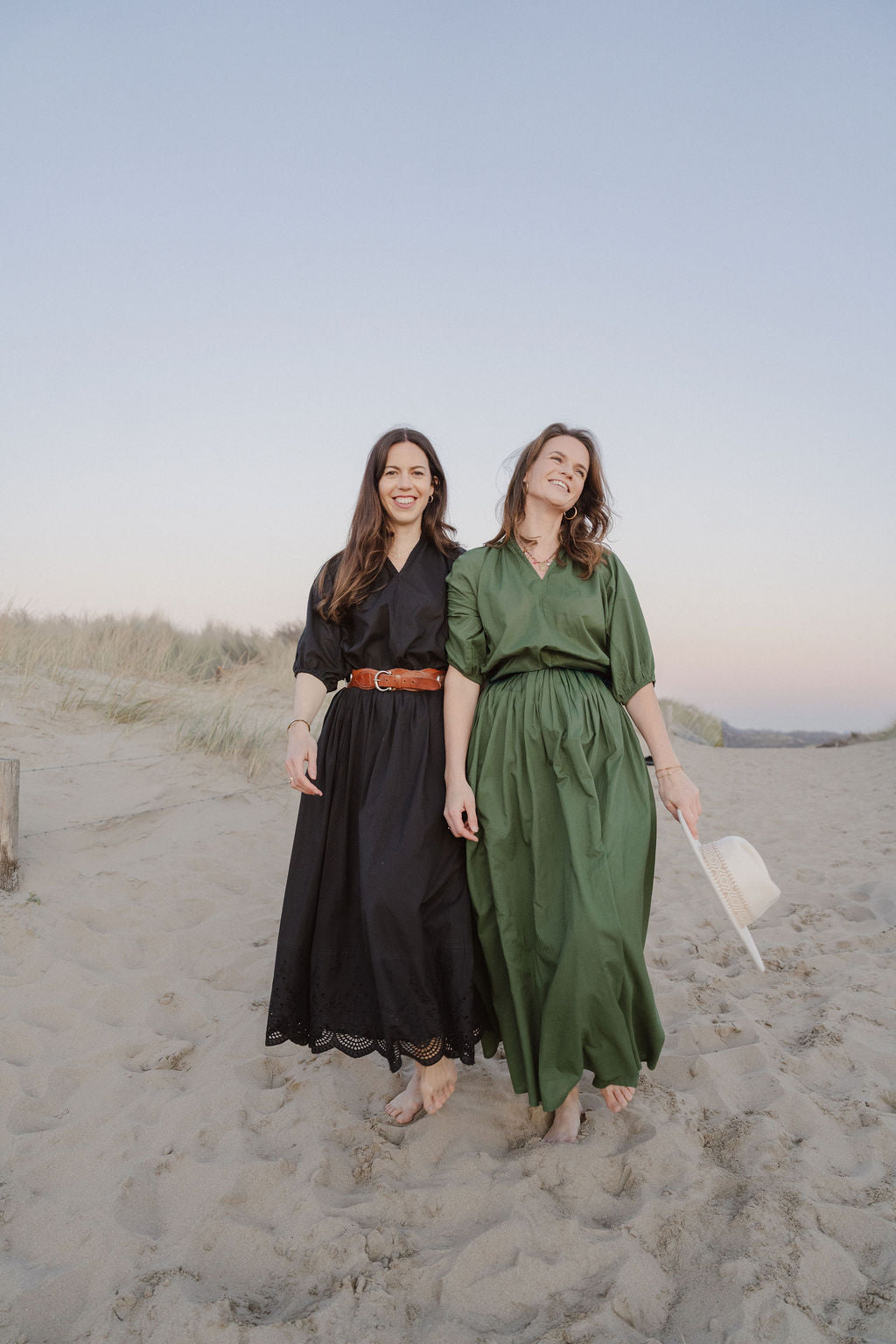 Noir Nuria set - Blouse en rok met embroderie