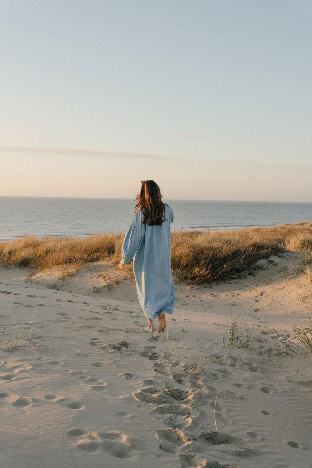 Spijkerjurk - Elena Ocean blue 100% katoen