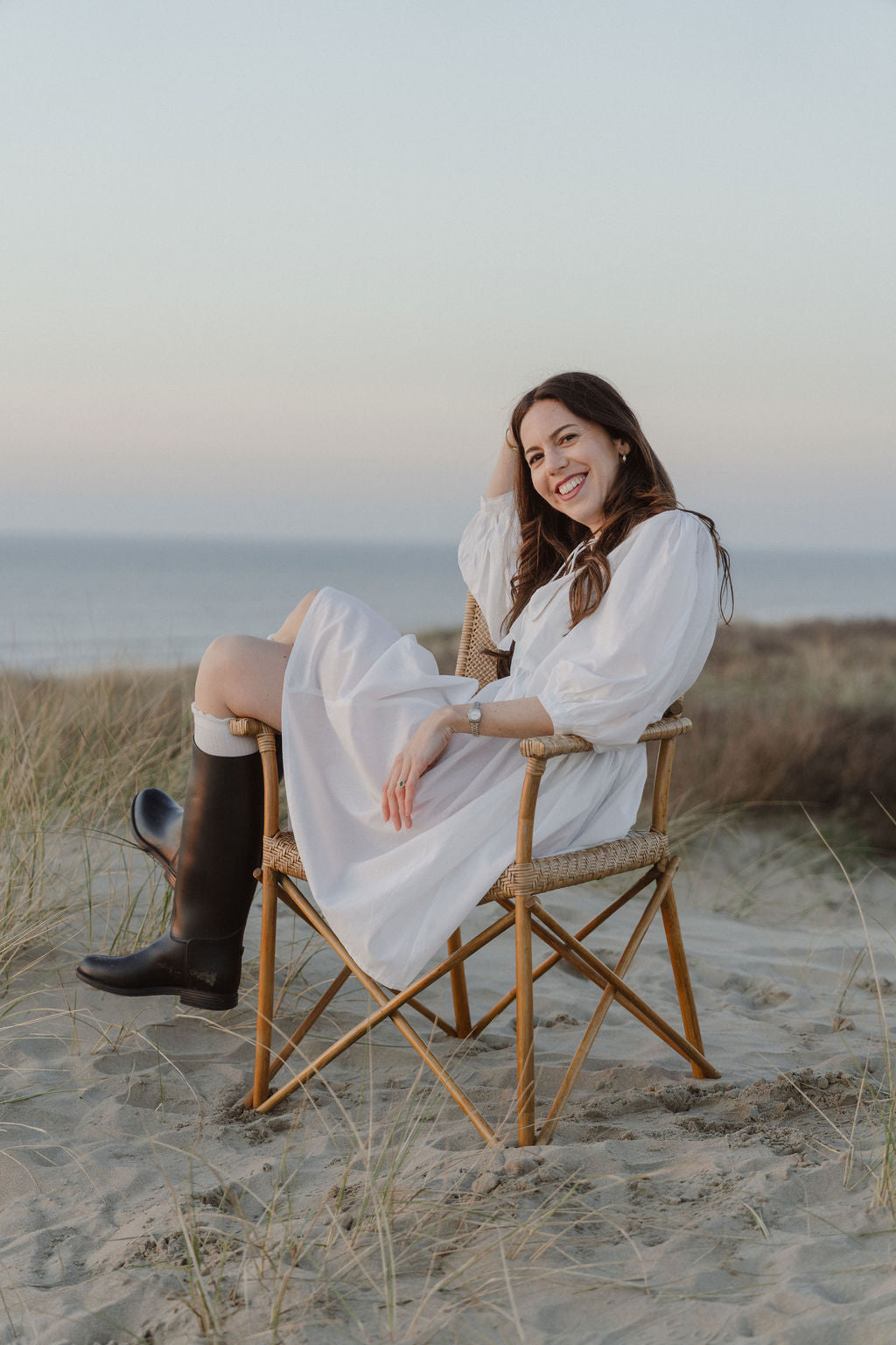 Witte katoenen jurk - White Tide